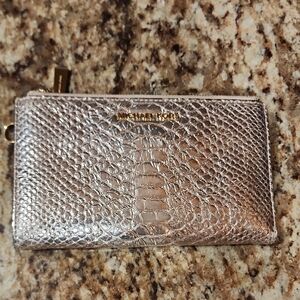 Michael Kors Metallic Snakeprint Wallet
